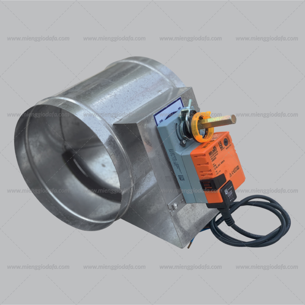 Van tròn điều chỉnh bằng động cơ ( Round Motorized Control Damper - Model: R-MD )